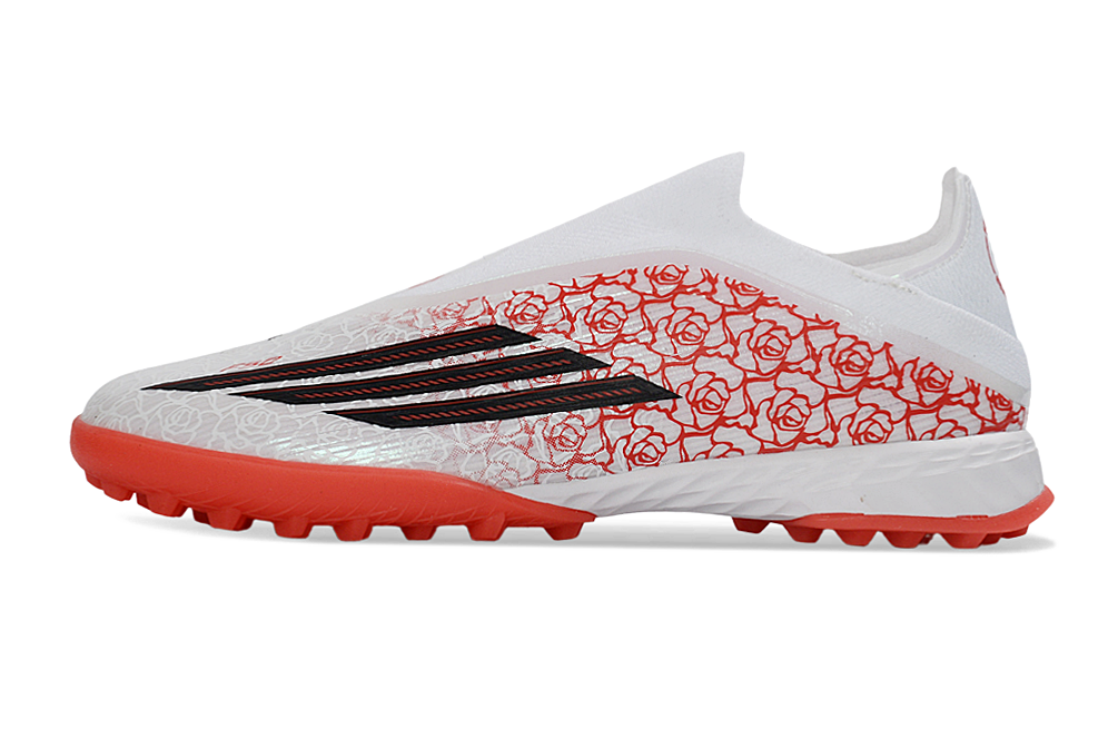 adidas F50 Laceless FG/AG Lamine Yamal - Mini Foot Footwear White/Core Black/Lucid Red