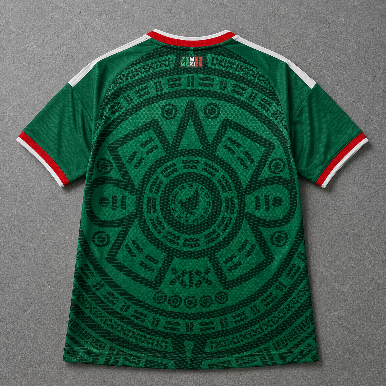 Maillot domicile Mexique "Calendrier Aztèque" Coupe du Monde 2026