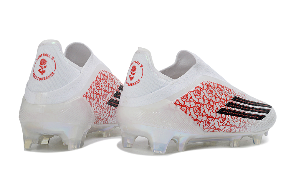 adidas F50 Laceless FG/AG Lamine Yamal - Footwear White/Core Black/Lucid Red