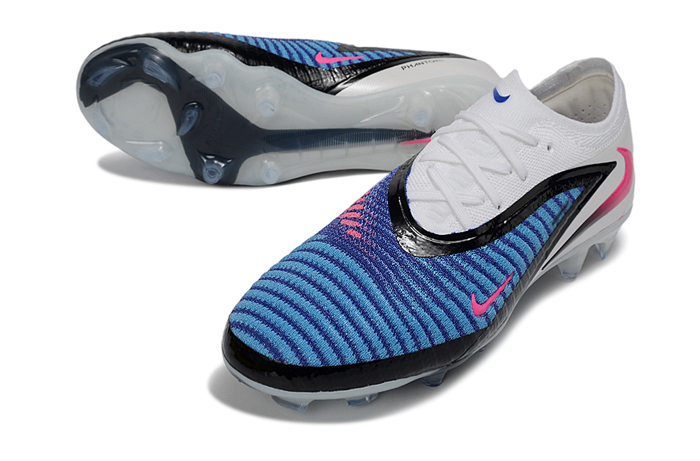 Nike Phantom 6 Low Cut FG Attack - Racer Blue/Pink Blast/White