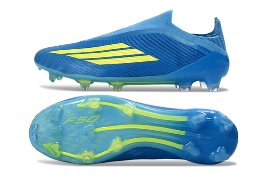adidas F50 Laceless FG Ice Cold Precision - Lucid Ray Blue/Solar Yellow/Light Utility Aqua