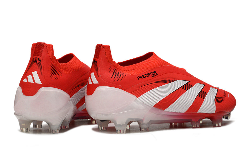 adidas Predator Laceless FG Pure Victory - Lucid Red/Footwear White/Core Black