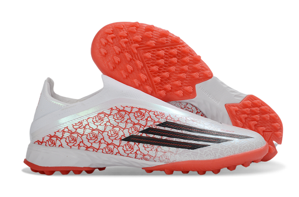 adidas F50 Laceless FG/AG Lamine Yamal - Mini Foot Footwear White/Core Black/Lucid Red