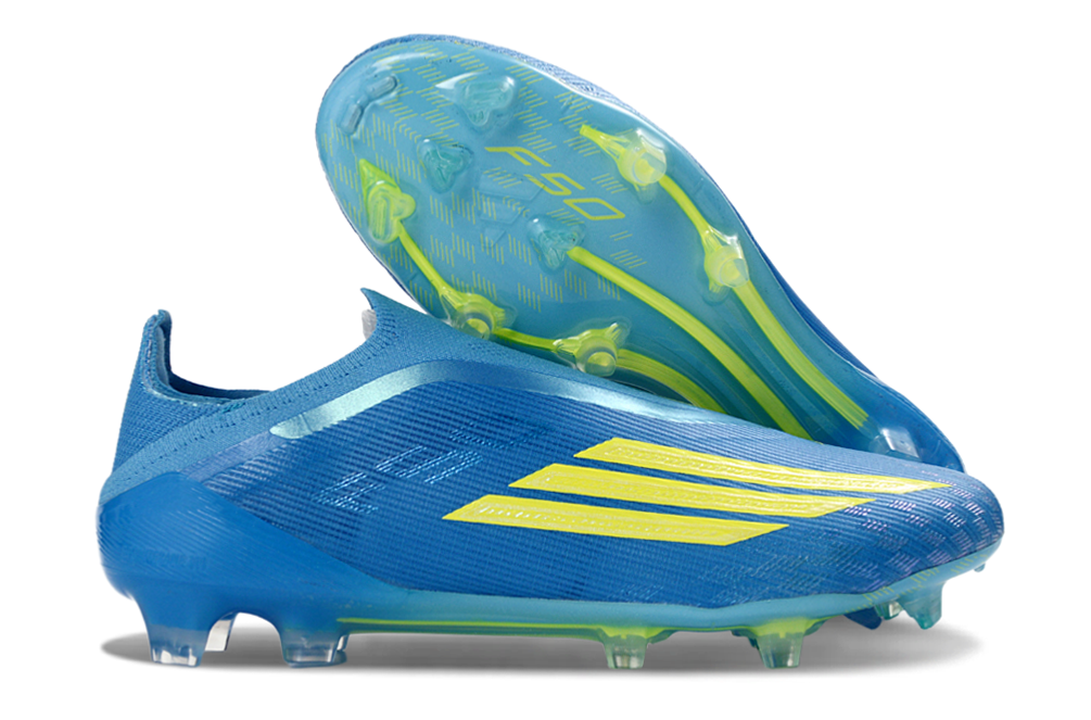 adidas F50 Laceless FG Ice Cold Precision - Lucid Ray Blue/Solar Yellow/Light Utility Aqua