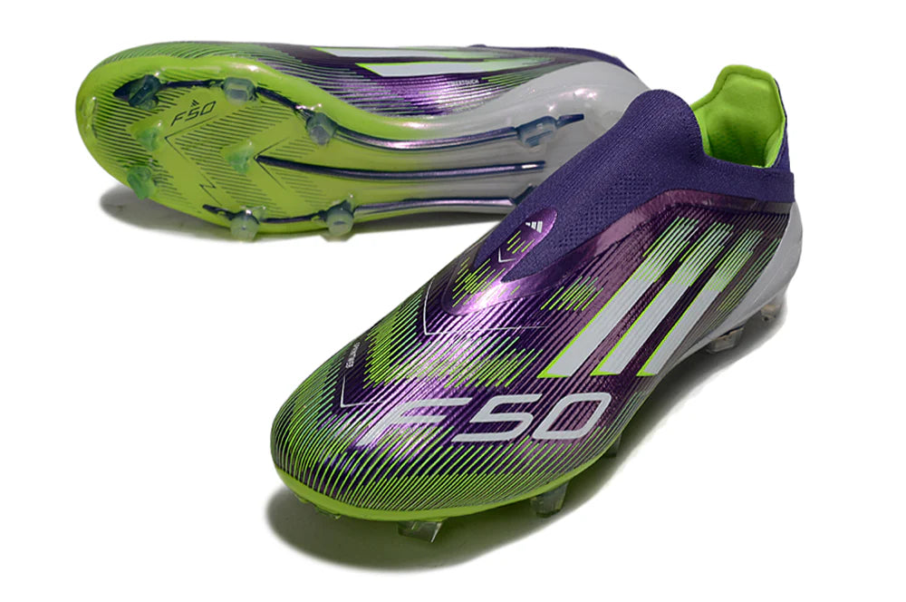 adidas F50 Laceless FG Radiant Blaze - Purple Rush/Footwear White/Lucid Lemon