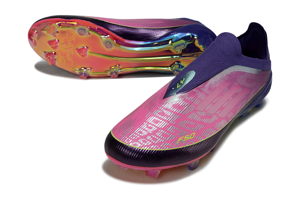 Adidas F50 Laceless FG Lamine Yamal - Unity Purple/Footwear White/Lucid Lemon